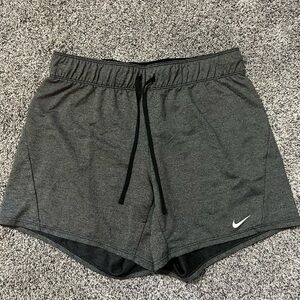 Nike Gray Athletic Shorts with Elastic Waistband